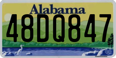 AL license plate 48DQ847
