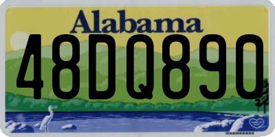 AL license plate 48DQ890