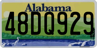 AL license plate 48DQ929