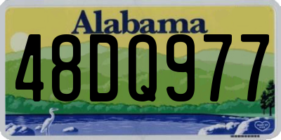 AL license plate 48DQ977