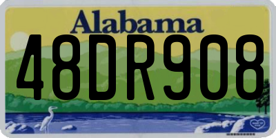 AL license plate 48DR908