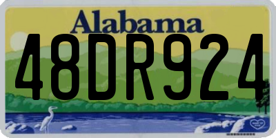 AL license plate 48DR924