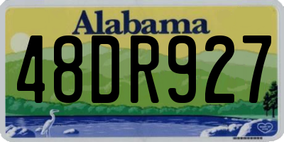 AL license plate 48DR927