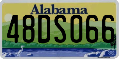 AL license plate 48DS066