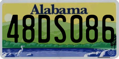 AL license plate 48DS086