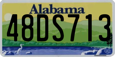 AL license plate 48DS713
