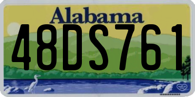 AL license plate 48DS761