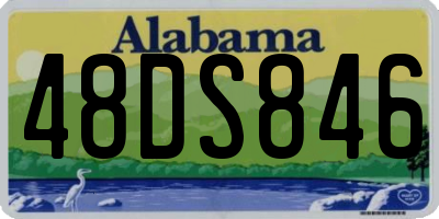 AL license plate 48DS846