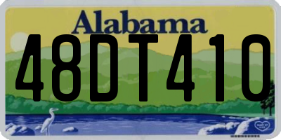 AL license plate 48DT410
