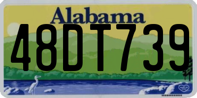 AL license plate 48DT739