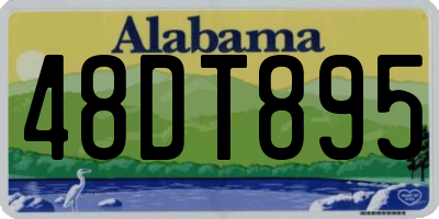 AL license plate 48DT895