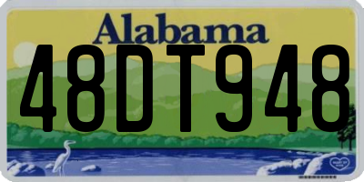 AL license plate 48DT948