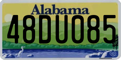 AL license plate 48DU085