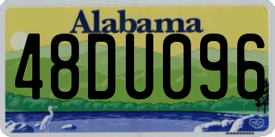 AL license plate 48DU096