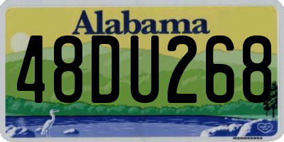 AL license plate 48DU268