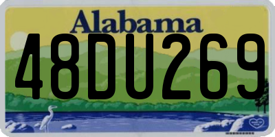 AL license plate 48DU269