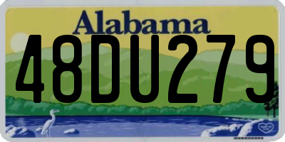 AL license plate 48DU279
