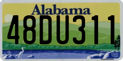 AL license plate 48DU311