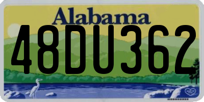AL license plate 48DU362