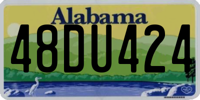 AL license plate 48DU424