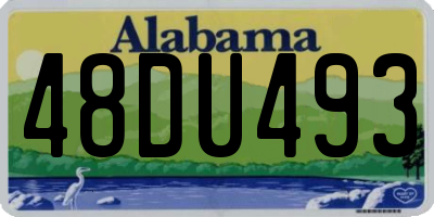 AL license plate 48DU493