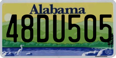 AL license plate 48DU505