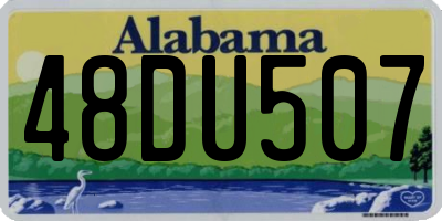 AL license plate 48DU507