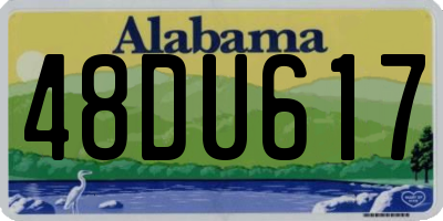 AL license plate 48DU617