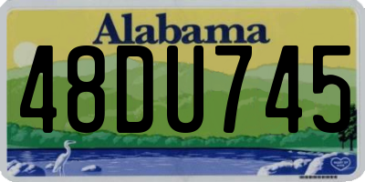 AL license plate 48DU745