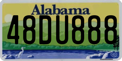 AL license plate 48DU888
