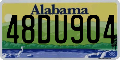 AL license plate 48DU904