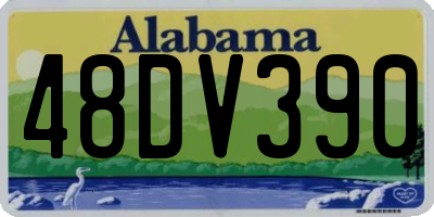 AL license plate 48DV390