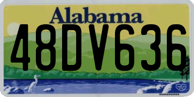 AL license plate 48DV636