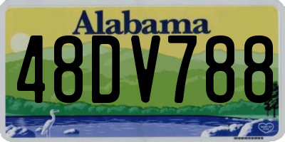 AL license plate 48DV788