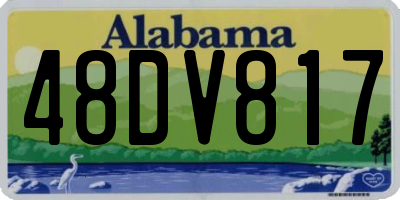 AL license plate 48DV817