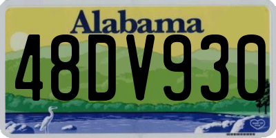AL license plate 48DV930