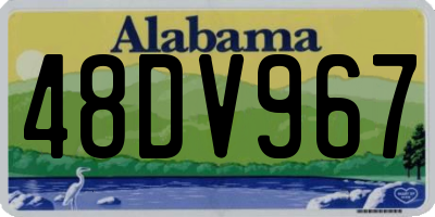 AL license plate 48DV967