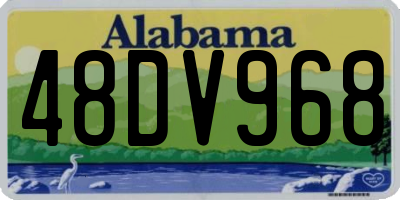 AL license plate 48DV968