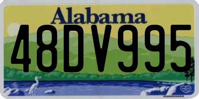 AL license plate 48DV995