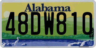 AL license plate 48DW810