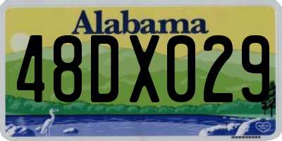 AL license plate 48DX029