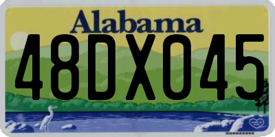AL license plate 48DX045