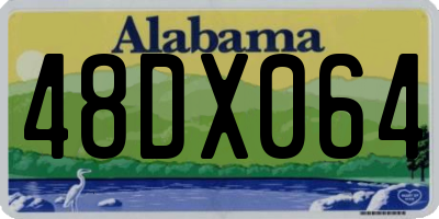AL license plate 48DX064