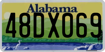 AL license plate 48DX069