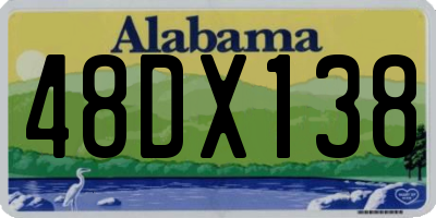AL license plate 48DX138