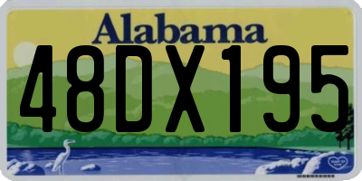 AL license plate 48DX195