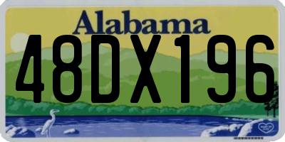 AL license plate 48DX196