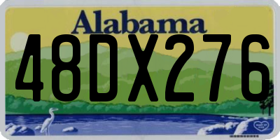 AL license plate 48DX276