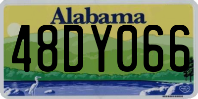 AL license plate 48DY066