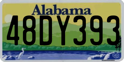AL license plate 48DY393